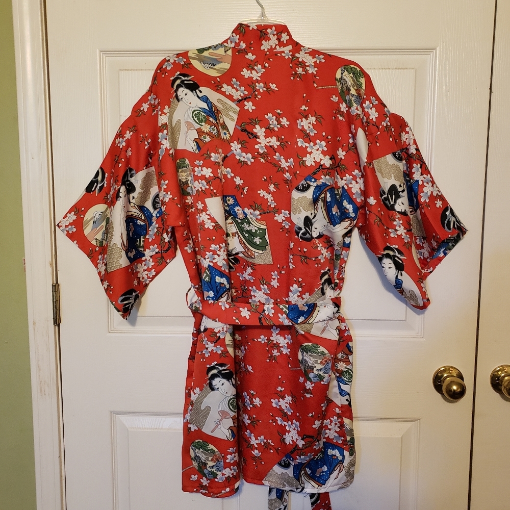 🌷Kimono Style Robe size One Size - Picture 2 of 4